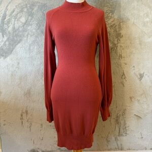 Valentines Date Grecerelle Classic Sheath Sweater Long Sleeve Dress Wmn’s Sz S
